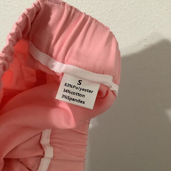 Pastel Pink Girly Feminine Preppy Coquette Casual Cargo Micro Mini Skirt Small - Picture 7 of 7